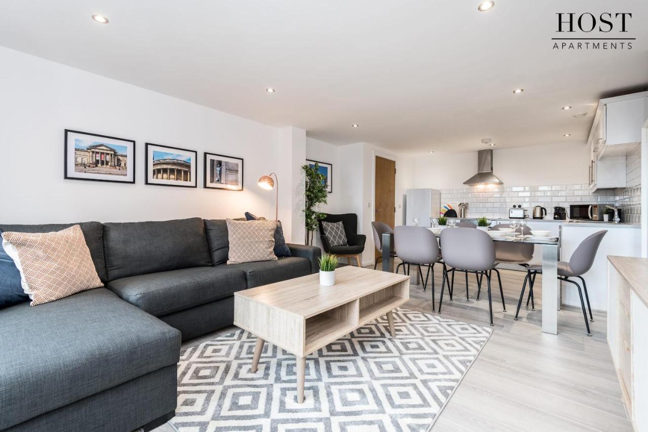 Host Apartments - Contemporary 3 Bed Apt With Balcony - Perfect For Long Stays Liverpool Dış mekan fotoğraf